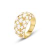 Regal Elegance Enamel Gold Ring-1