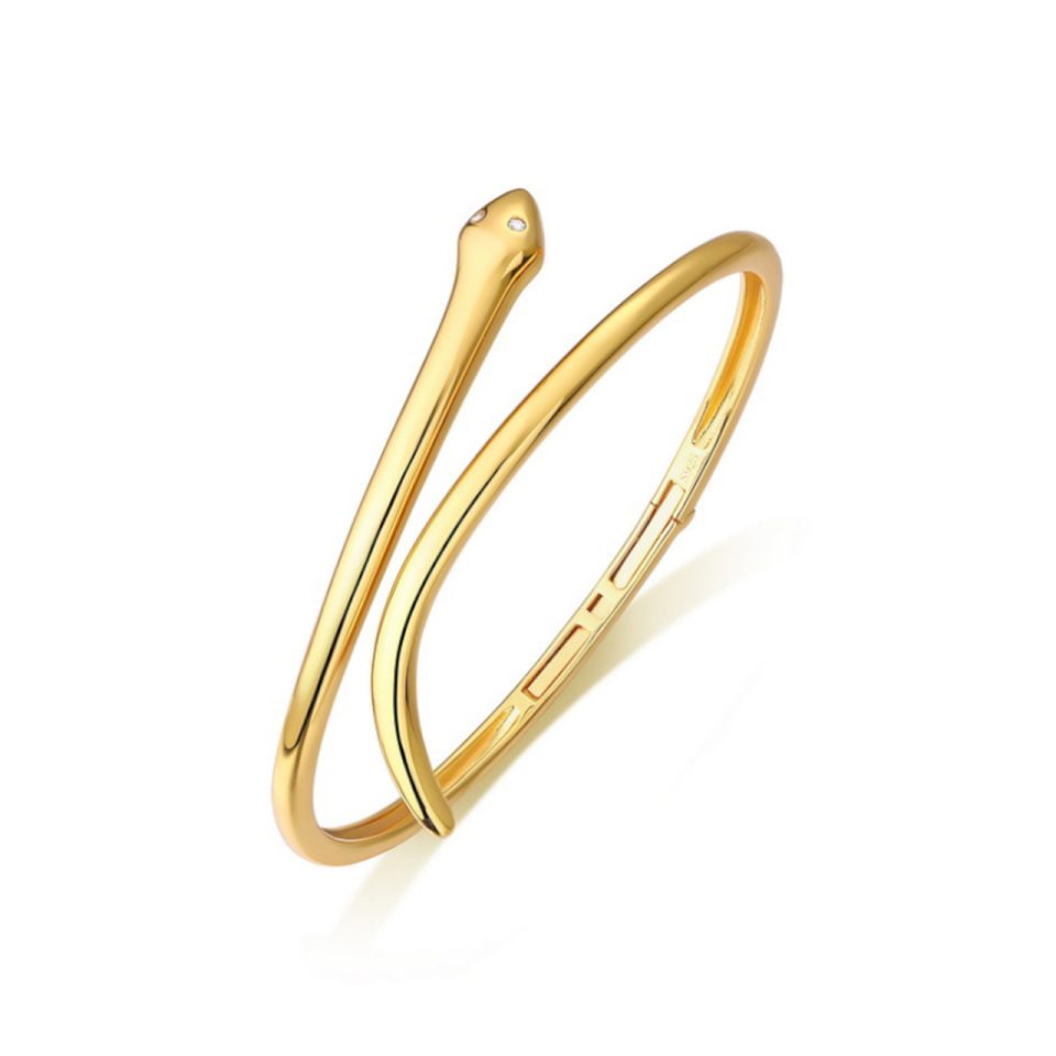 Simplicity Serpentine Gold Bracelet