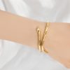 Simplicity Serpentine Gold Bracelet