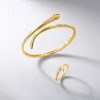 Simplicity Serpentine Gold Bracelet